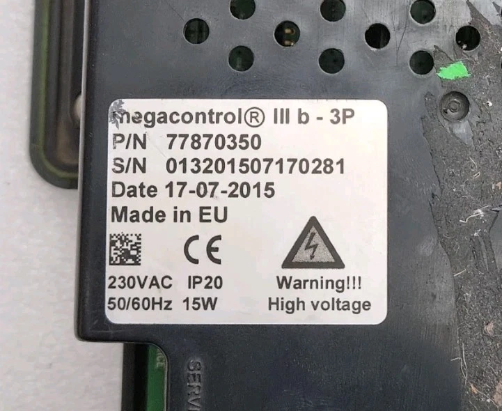 MEGACONTROL III B-3P DP PUMPS BOOSTER CONTROLLER P/N-77870350 MADE IN EU